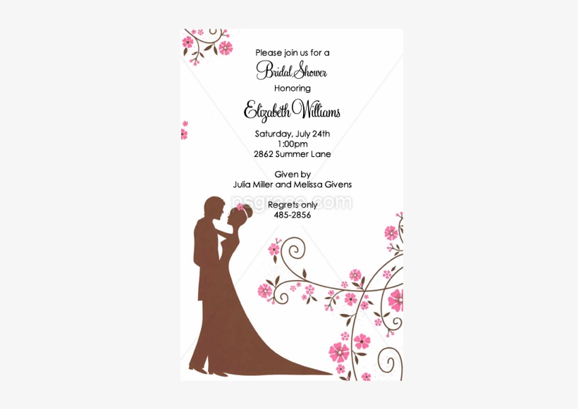 Bridal Shower Invitations Cherry Blossom, transparent png download
