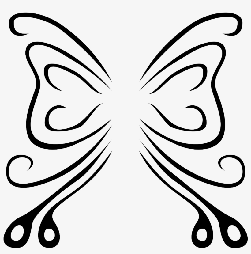 Butterfly Tattoo Design - Design, transparent png download
