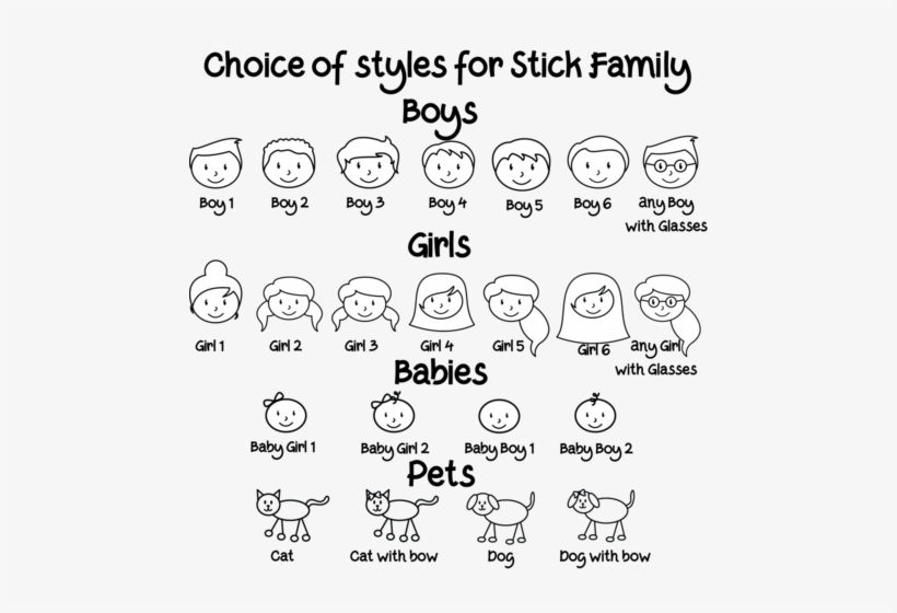 Stick Family Choices, transparent png download