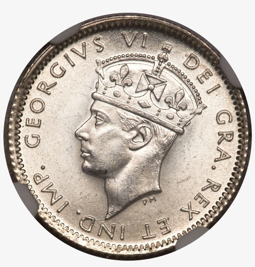 Newfoundland George Vi 10 Cents 1941c Transparent Background - 1754 Russie 1 Rouble, transparent png download