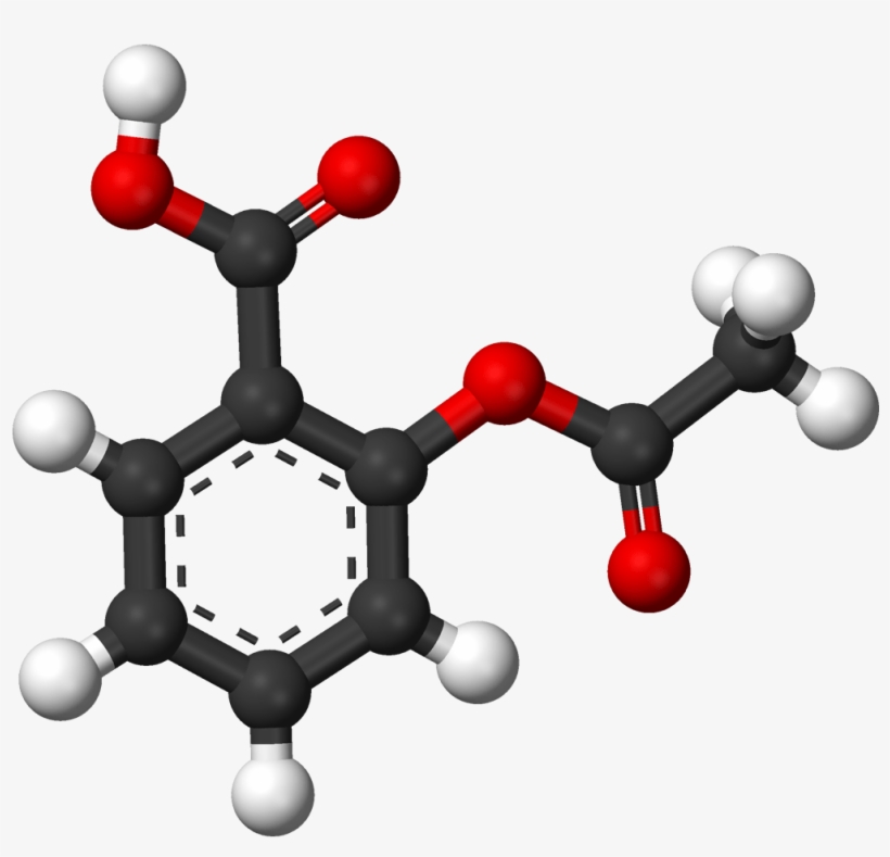 Aspirin 3d Balls “ - Structure And Iupac Name Of Salicylic Acid, transparent png download