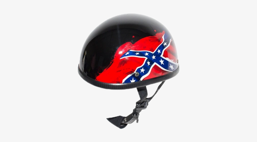 Confederate Flag Novelty Motorcycle Helmet - Rebel Flag, transparent png download