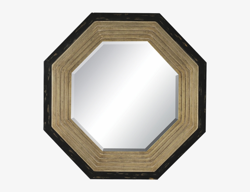 Gold/black Octagon Mirror - Paragon Octagon Mirror, transparent png download