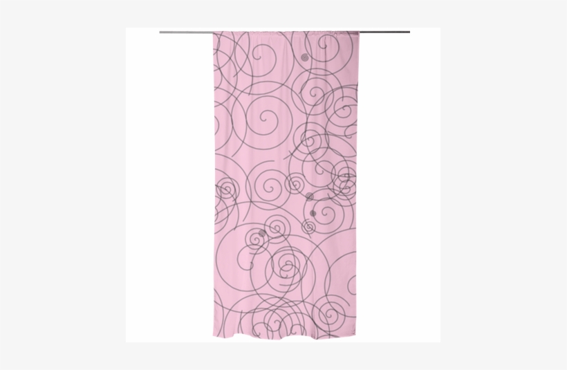 Pink Swirls Curtain $75 - Towel, transparent png download