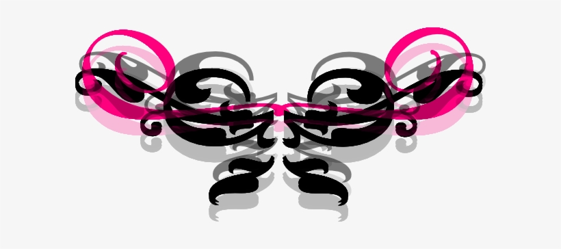 This Free Clipart Png Design Of Swirls In Grey/pink - Pink, transparent png download