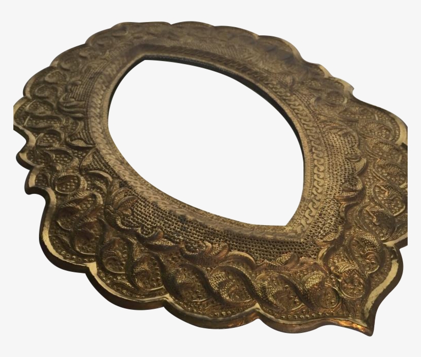 Gold Textured Teardrop Mirror, transparent png download