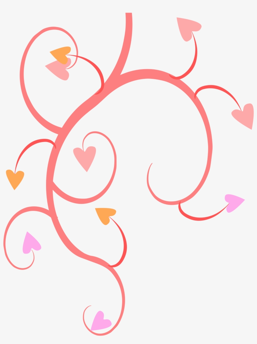 Growing Hearts Graphic Royalty Free - Hearts And Flowers Png, transparent png download