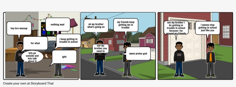 Dont Get In Trouble My Brother - Cartoon, transparent png download