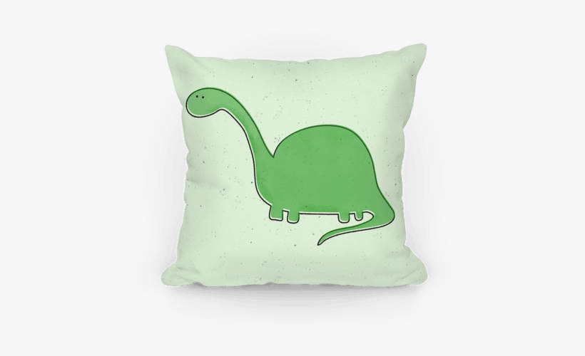 Cute Green Dinosaur Pillow - Pillow, transparent png download