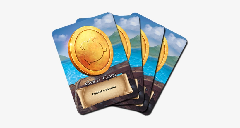 The First Player With 4 Gold Coins In Hand Wins Immediately - Surfing, transparent png download