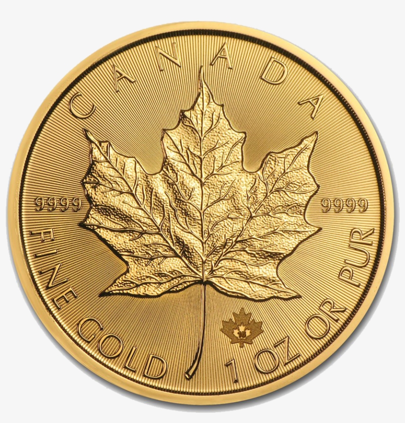 Free Falling Gold Coins Png - Canadian Maple Leaf 1oz Gold Coin Unisex T-shirt, transparent png download