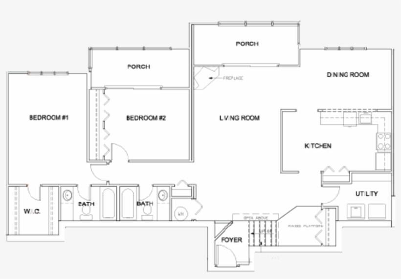 2x2e - Floor Plan, transparent png download