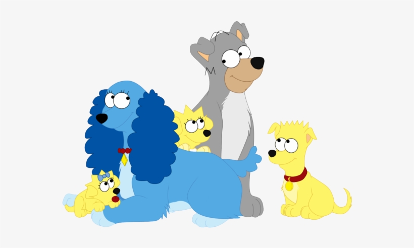 Bart, Family, And Homer Image - Marge Lady And The Tramp, transparent png download