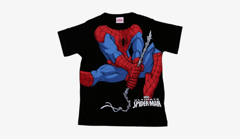 Camiseta Preta Estampa Homem Aranha - "ultimate Spider-man" (2011), transparent png download