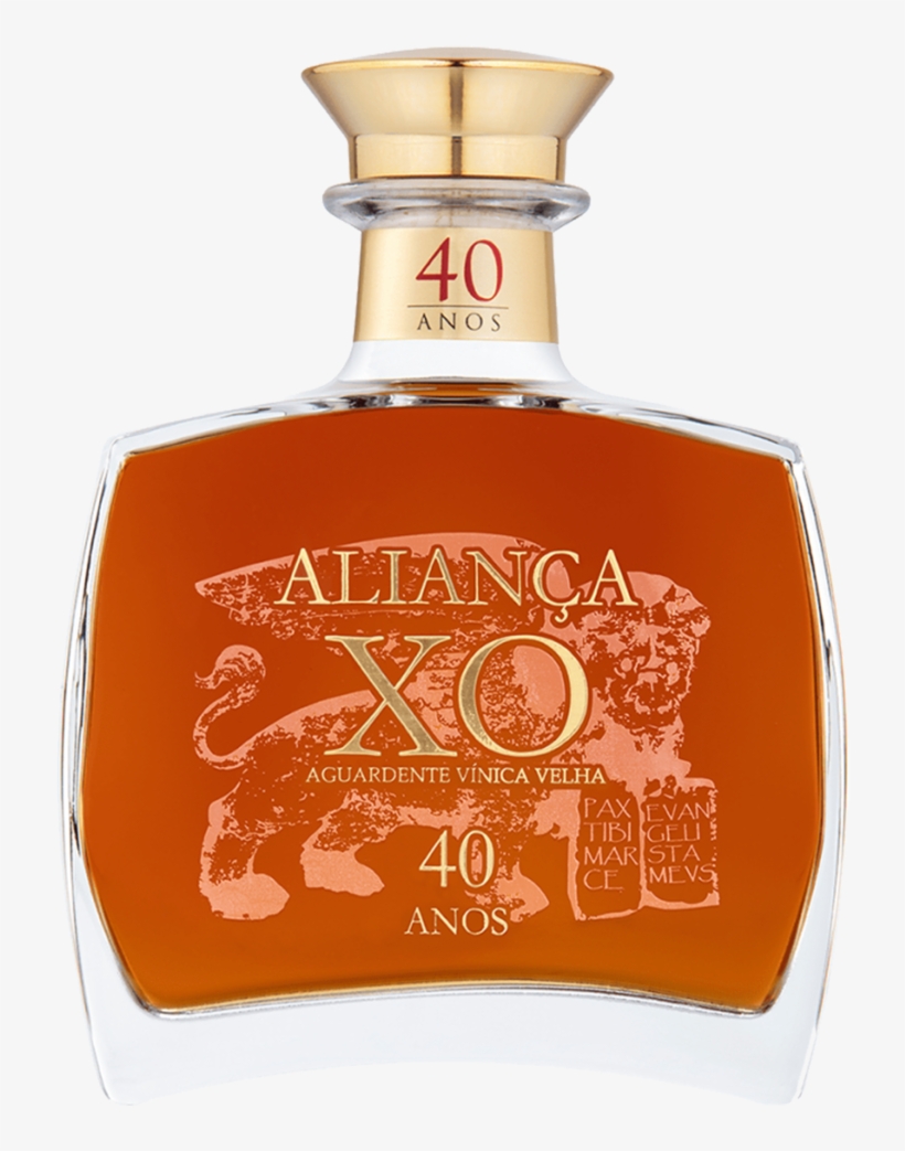 Old Brandy Aliança Xo 40 Years Old 50cl - Aguardiente, transparent png download