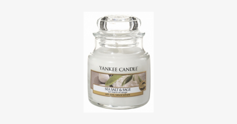 Classic Small Jar Sea Salt & Sage Candle 104 G From - Yankee Candle Sea Salt & Sage Classic Small Jar, transparent png download