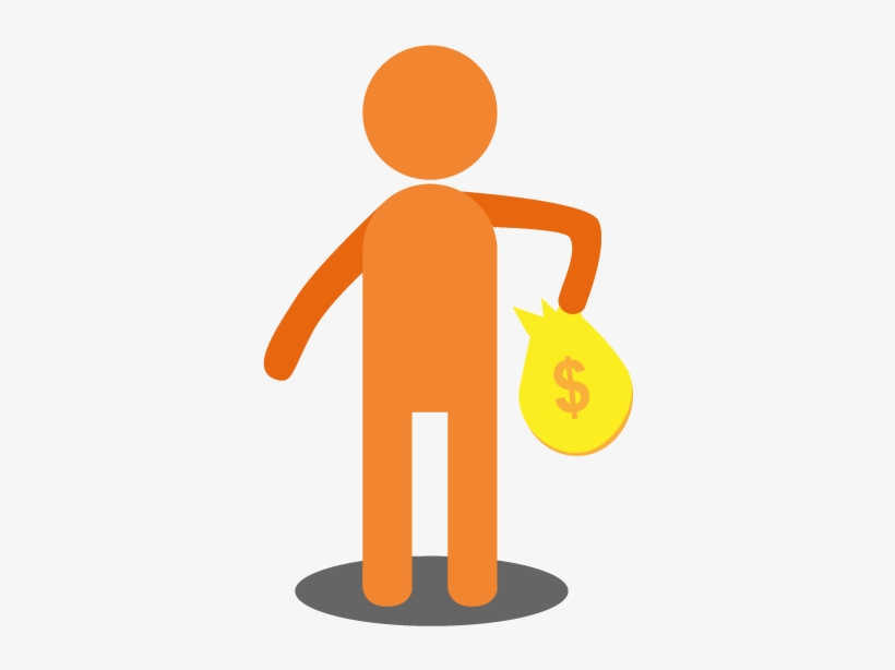 A Person With A Money Bag - Charleston Wrap, transparent png download
