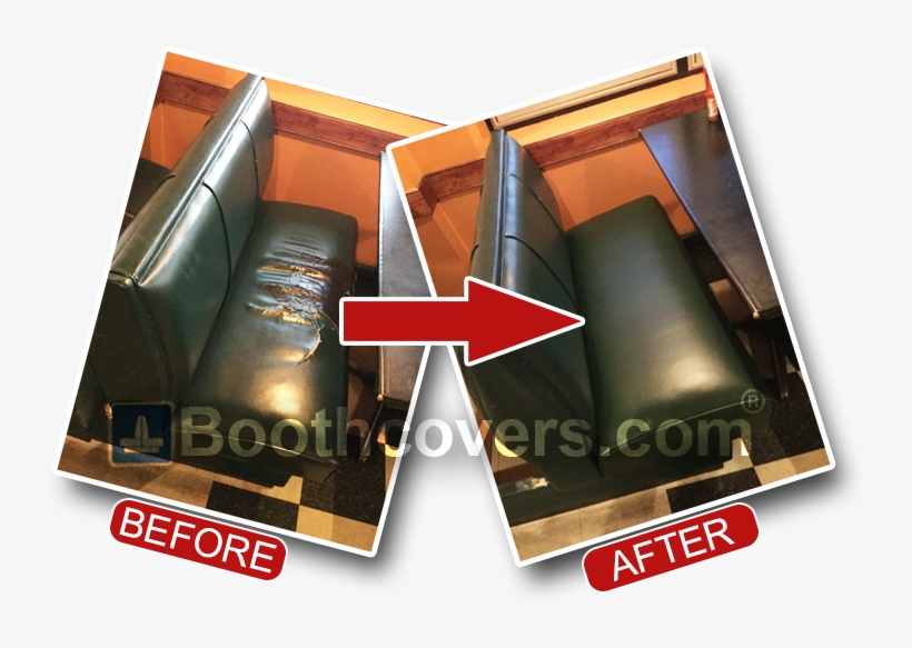 Restaurant Booth Cover Seat Repairs - Graphic Design, transparent png download