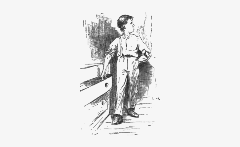 Boy Looking Over His Shoulder While Reaching Into Drawer - Adventures Of Huckleberry Finn, transparent png download