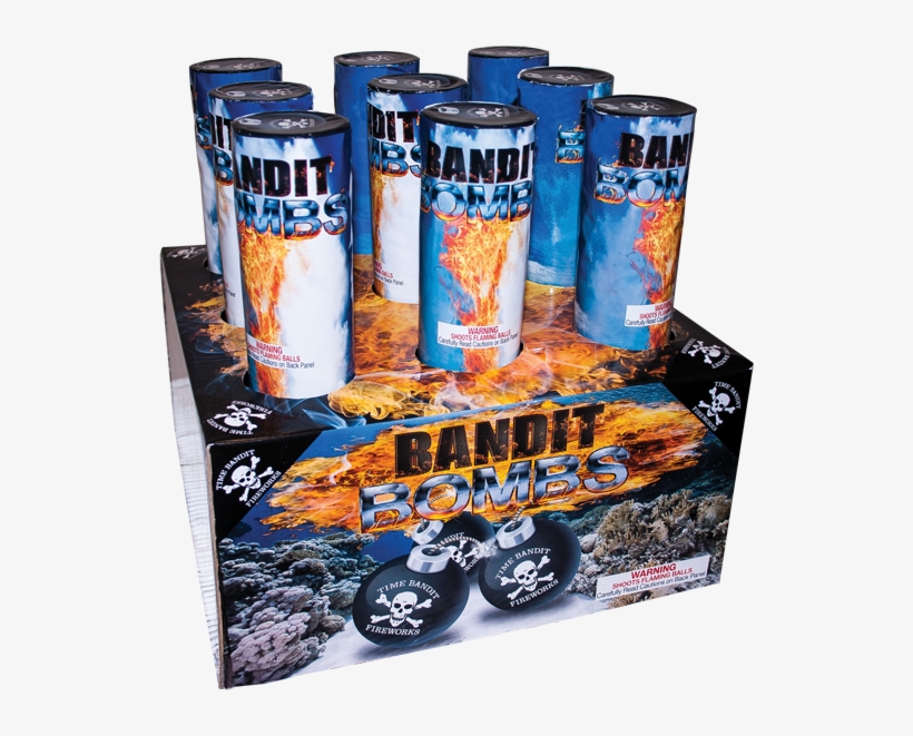 9 Shot Bandit Bombs - Bomb, transparent png download