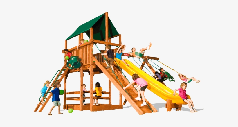 Woodplay Outback Xl 7'-a Cedar Swing Set - Playhouse Xl 6 '-, transparent png download