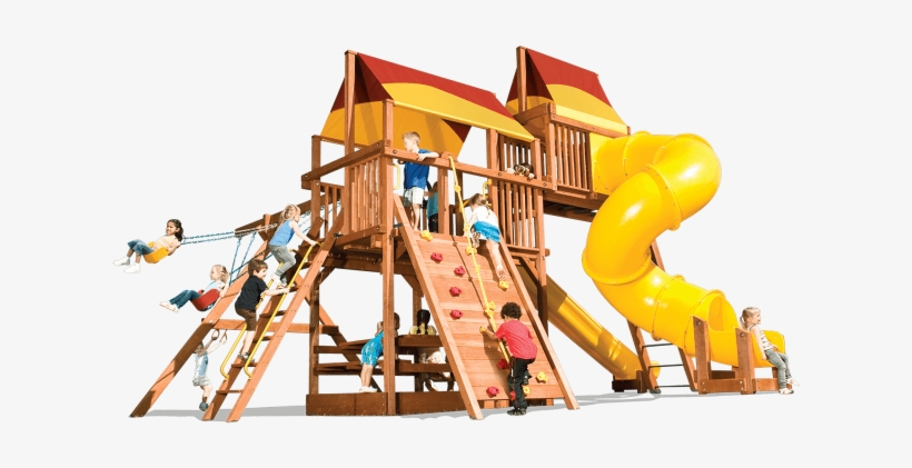 Woodplay Outback Xl 7'-a Cedar Swing Set - Playground, transparent png download