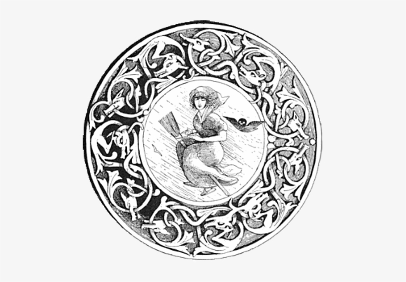 Celtic Witch Typography - Witchcraft Ornament, transparent png download