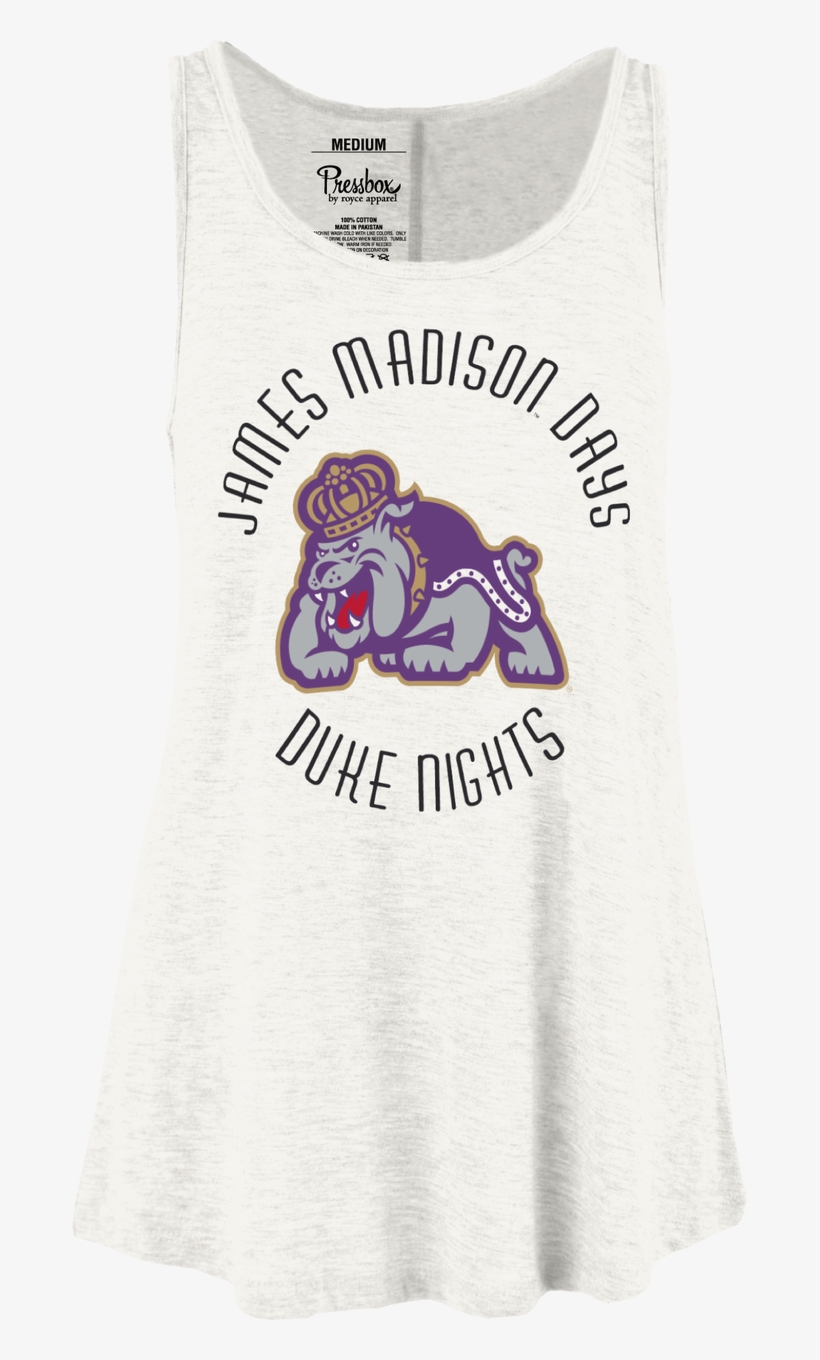 White Tank Top "days And Nights" - Victory Corps James Madison Dukes 3' X 5' Flag, transparent png download