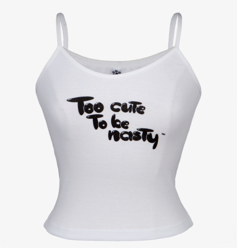 Too Cute To Be Nasty White Juniors Tank Top - Active Tank, transparent png download