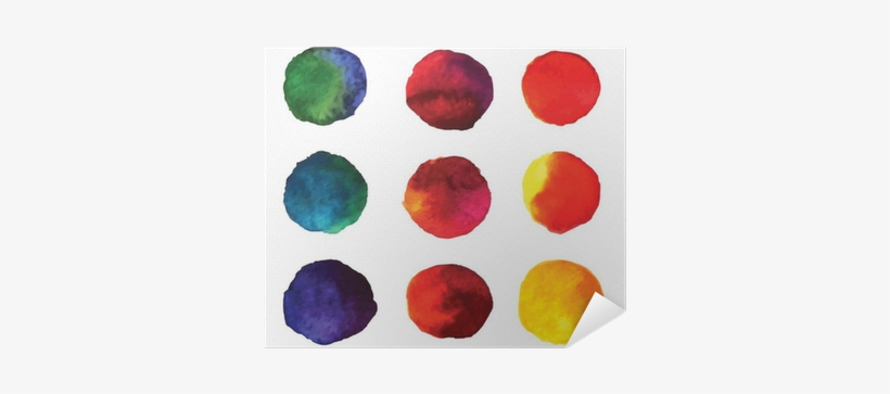 Set Of Watercolor Hand Painted Gradient Circles Isolated - Symbols On A Toaster, transparent png download