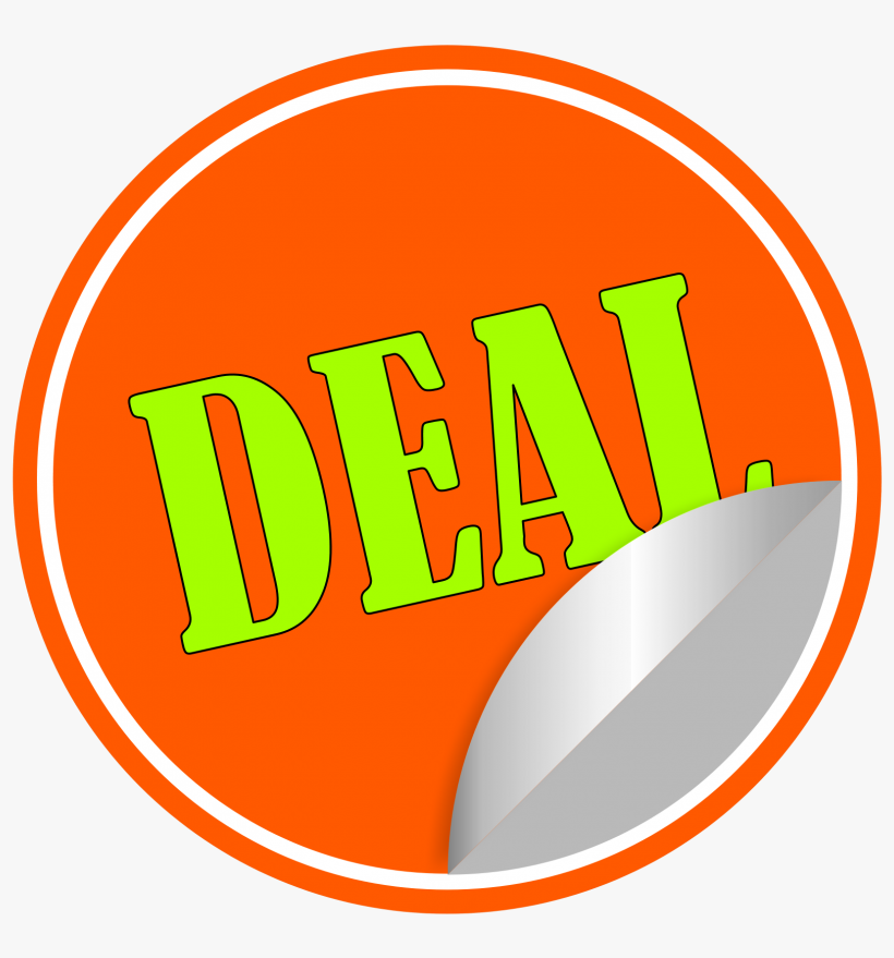 Deal Sticker Vector Png Transparent Image - Transparency, transparent png download
