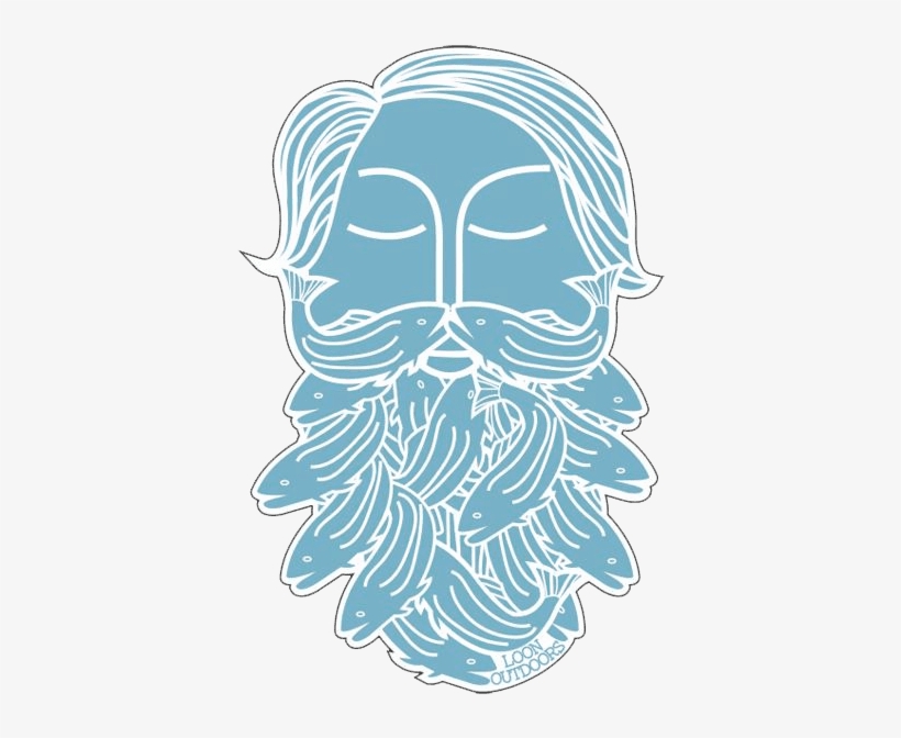 Image Loon Outdoors Bearded Sticker Fly Fishing Stickers - Sticker, transparent png download