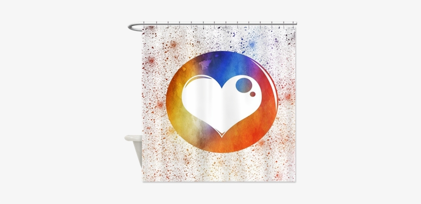 Watercolor Heart - Cafepress Watercolor Heart Design 1 Full/queen Duvet, transparent png download