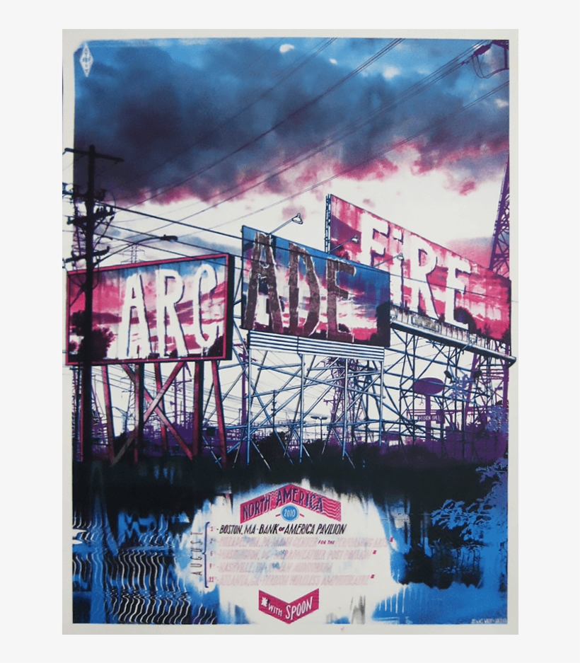 Us Summer 2010 Tour - Arcade Fire Poster, transparent png download
