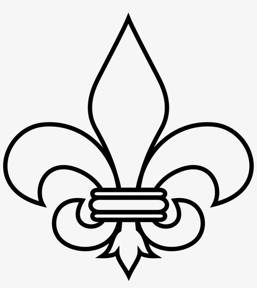 Fleur De Lis Outline - Fleur De Lis, transparent png download