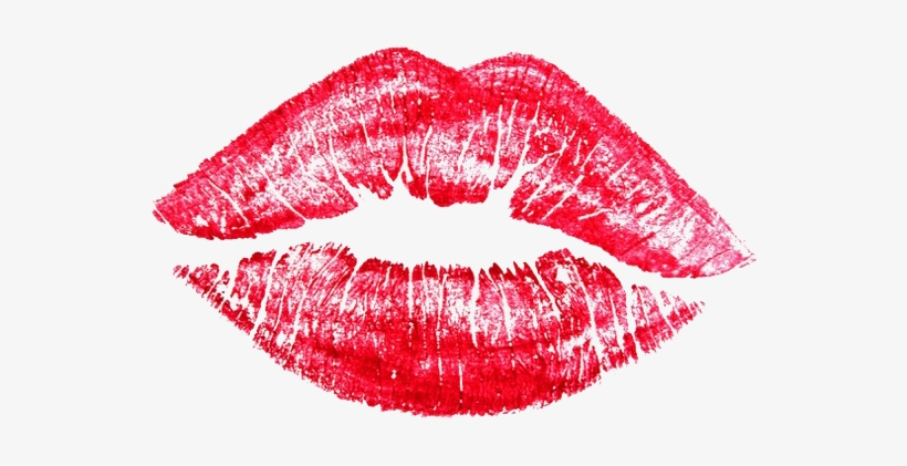 Report Abuse - Red Lip Kiss, transparent png download