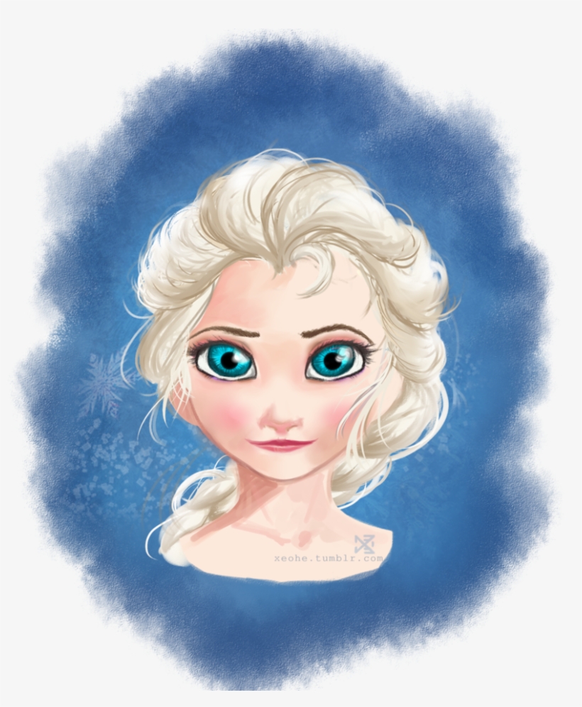Elsa Bust By Xeohe On Deviantart Clipart Transparent, transparent png download