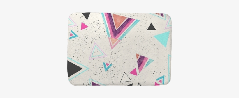 Abstract Watercolor Triangle Seamless Pattern - Pattern Line Pastel, transparent png download