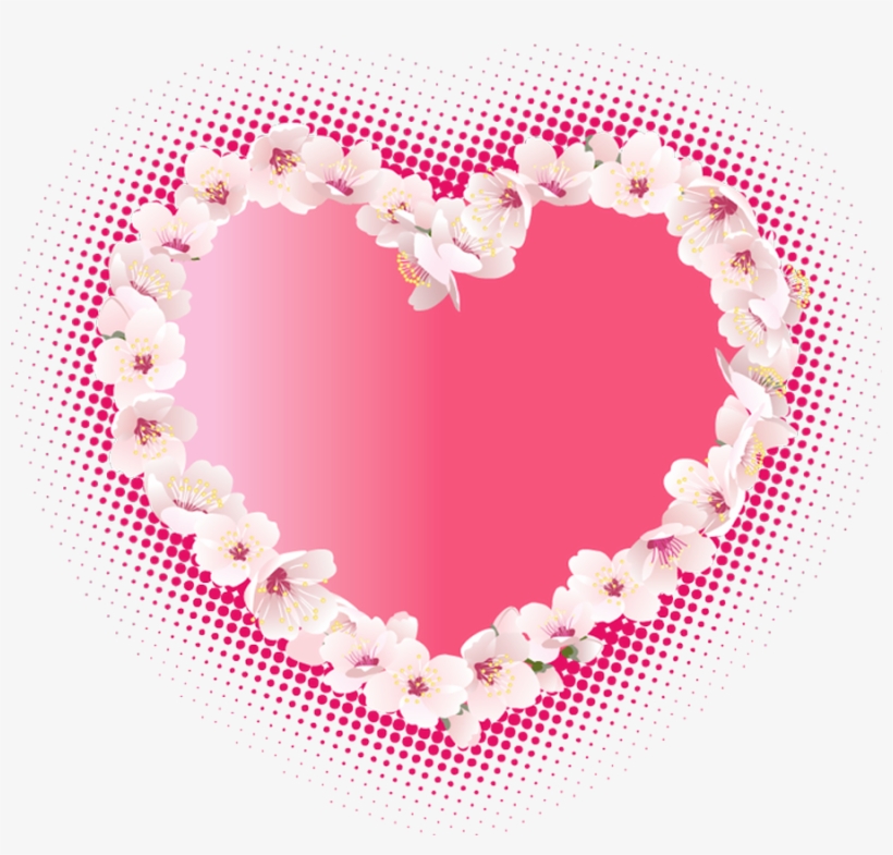 Heart With Flowers Clipart, transparent png download