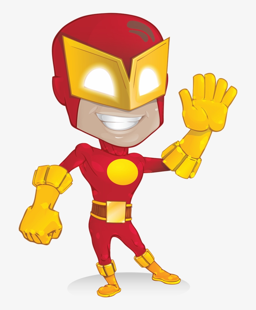 Superhero Art Image Clipartix - Superhero Vector, transparent png download
