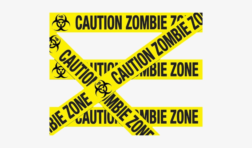 Zombie Caution Tape - National Marker Company Cs6 Safety Cone Sign, transparent png download