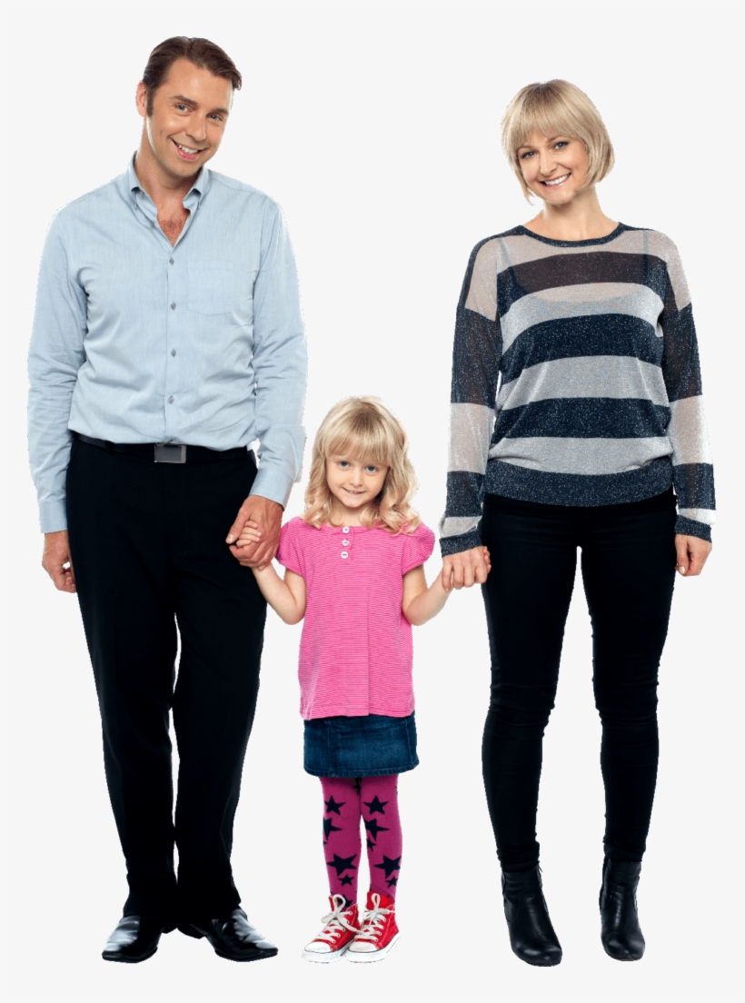 Femily People Png - Holding Hands With Parents, transparent png download