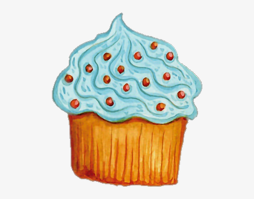Water Color Cupcakes Png, transparent png download