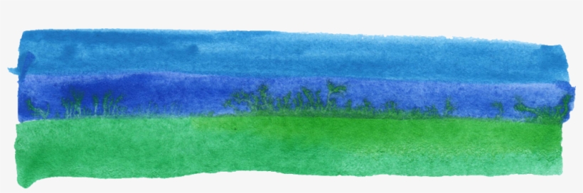 Png File Size - Brush Stroke Banners Blue, transparent png download