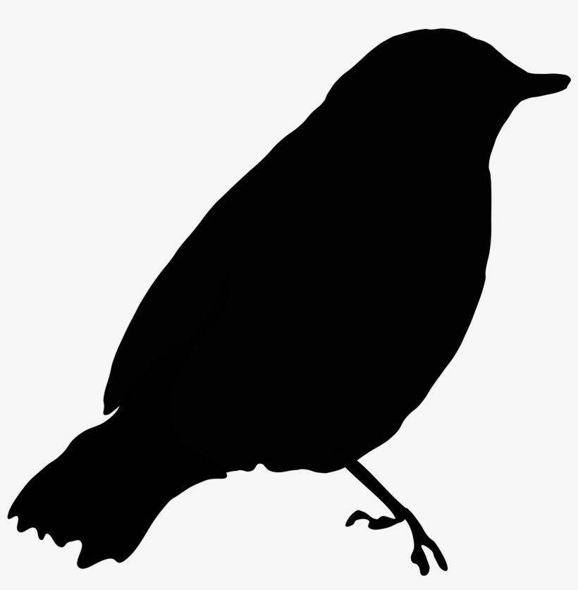 Bird Clipart Png File Tag List Bird Clip Arts File - Black Bird Clip Art, transparent png download