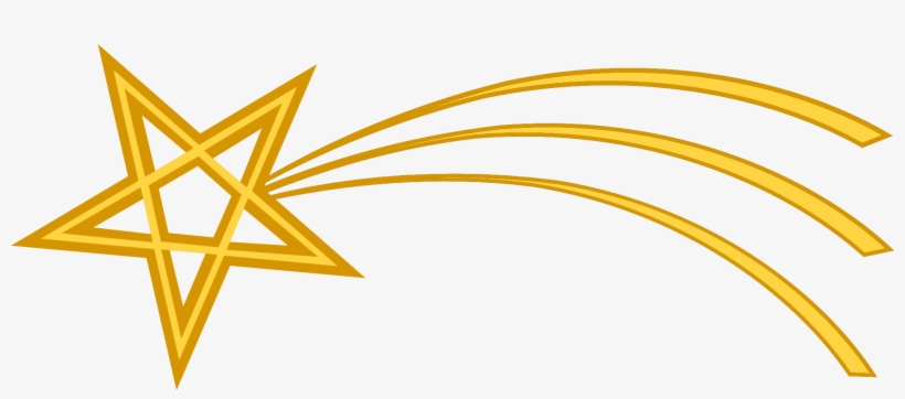 Png Christmas Star - Shooting Star Transparent Background, transparent png download