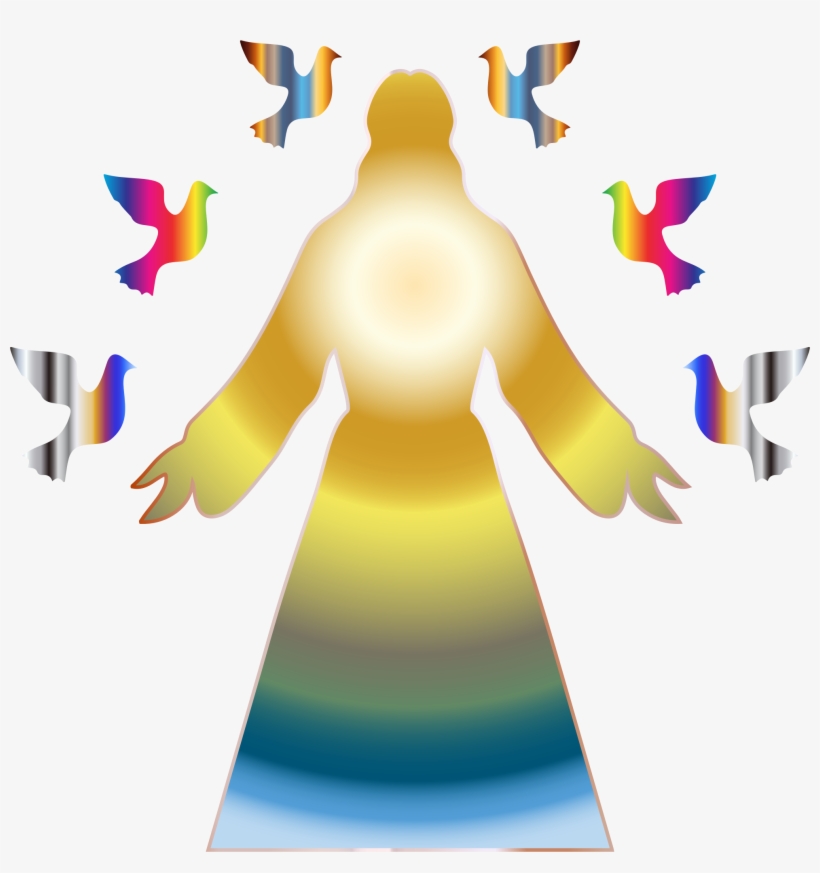 Jesus Christ Prismatic Glow - Jesus Png Clipart, transparent png download