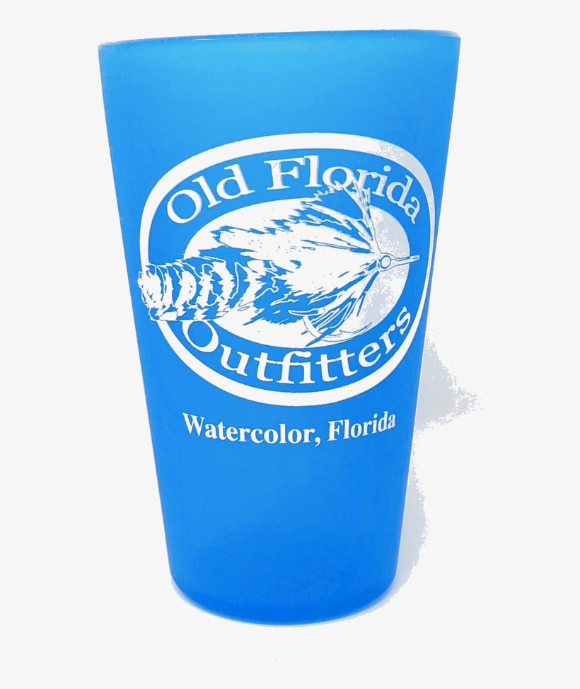 Ofo Logo Silipint 16oz Glass In Translucent Blue - Glass, transparent png download