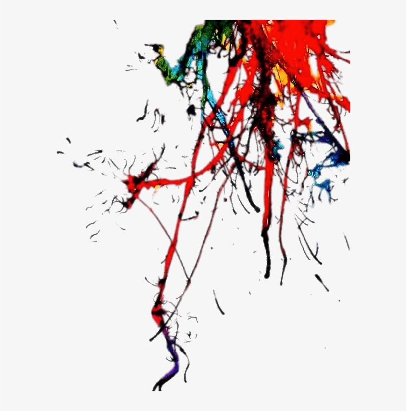 Top Corner Paint Splatter Png - Salpicadura De Pintura Png, transparent png download