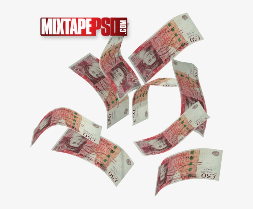 Share This Image - British Money Falling Png Transparent, transparent png download